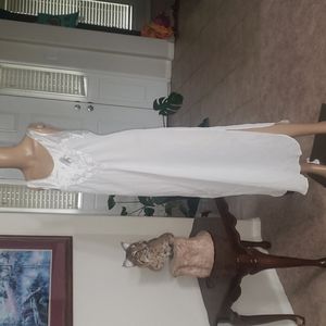 Intimo Amore xl beaded scoopneck lace pajama dress cross back straps